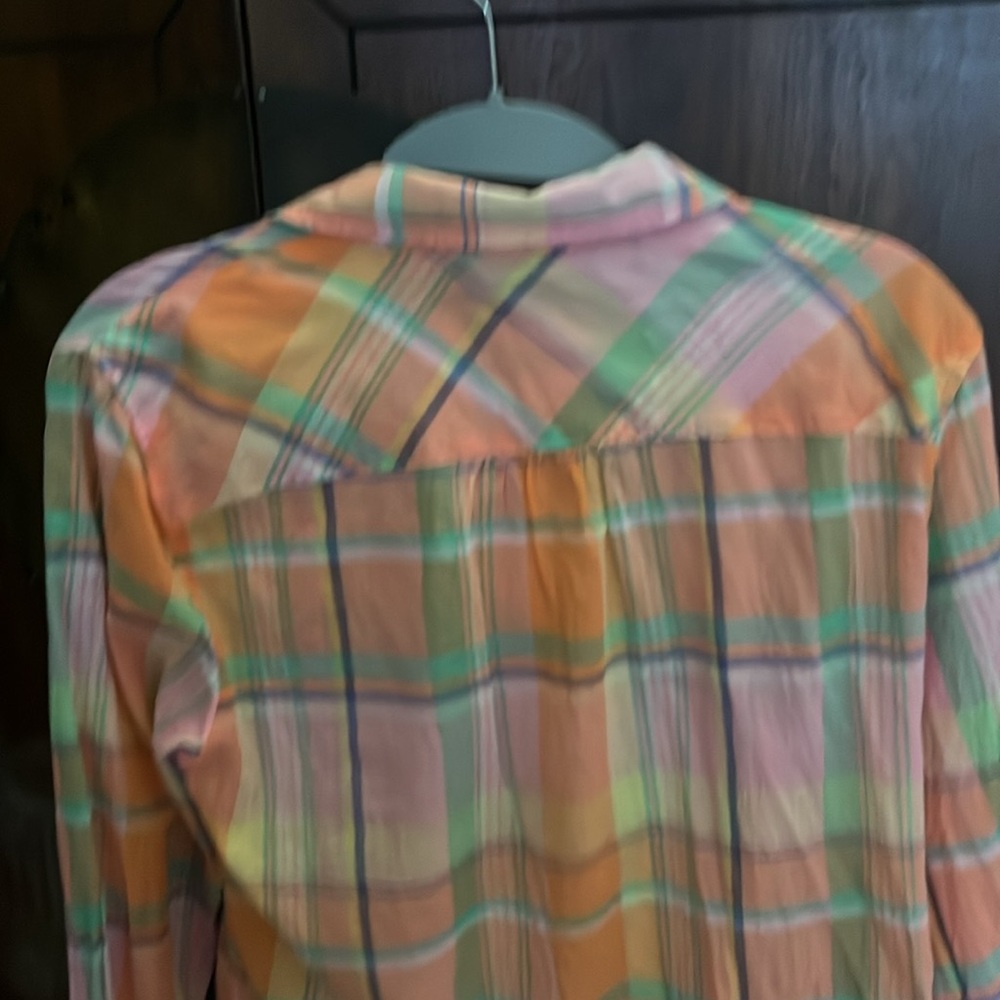 Talbots plaid button down - Picture 5 of 6